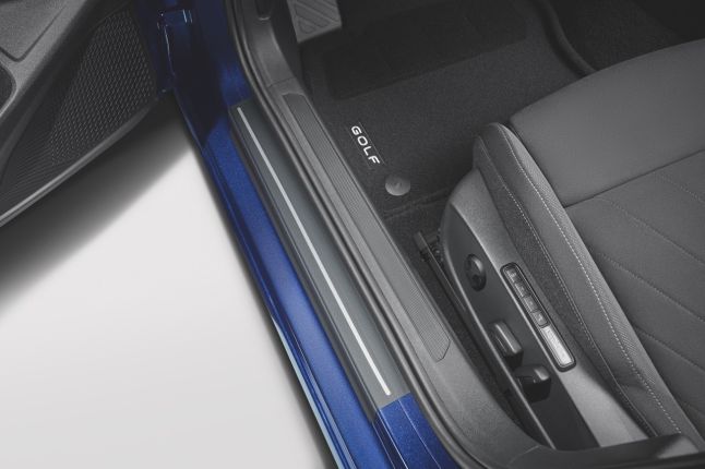 Protective film for the sill rail, Black/Silver, 4-door