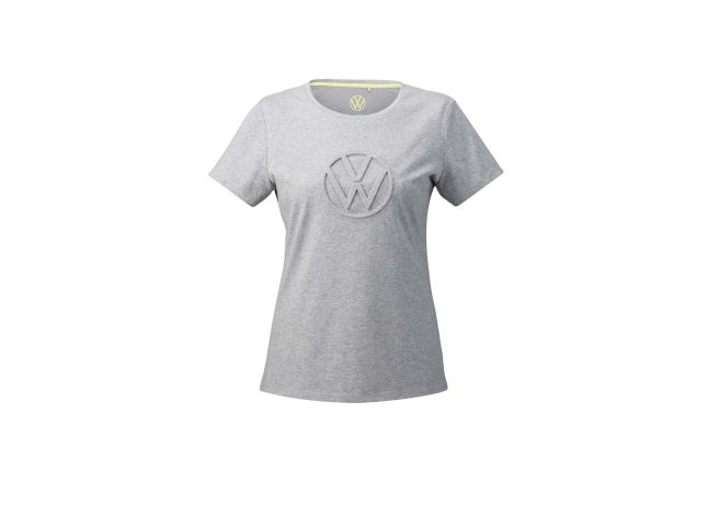 Volkswagen collection, T-shirt, XS- XXL, women, grey melange, 3D VW logo