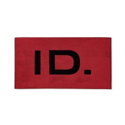 ID. Collection towel black / red cotton