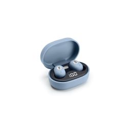 ID Collection Bluetooth earbuds mid-blue  with charging station