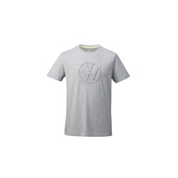Volkswagen collection, T-shirt, S- XXXL, men, grey melange, 3D VW logo