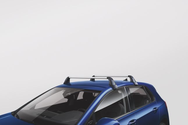 Roof bar set, silver
