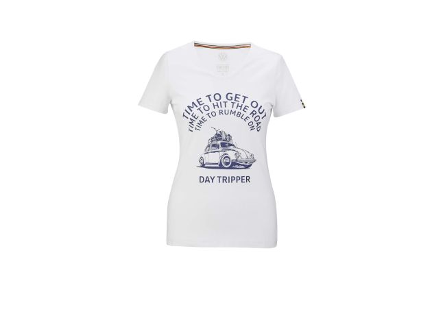 Heritage Collection, T-shirt, XS- XXL, ladies’, white, Beetle print,
