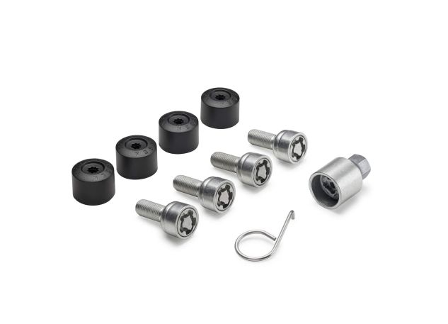 Wheel bolt locking set, M14 x 1.5 x 27