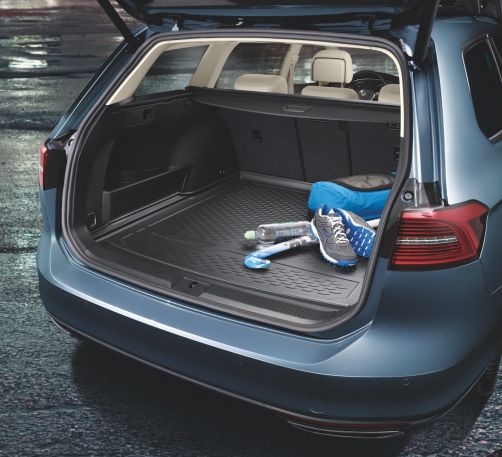 Boot tray, Black, vehicles with variable luggage compartment floor, top position
