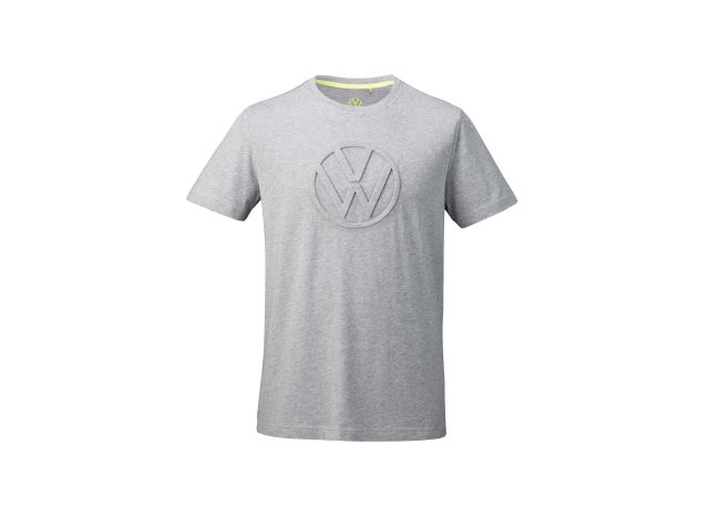 Volkswagen collection, T-shirt, S- XXXL, men, grey melange, 3D VW logo